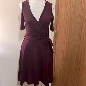 Miami cold shoulder tie waist dress